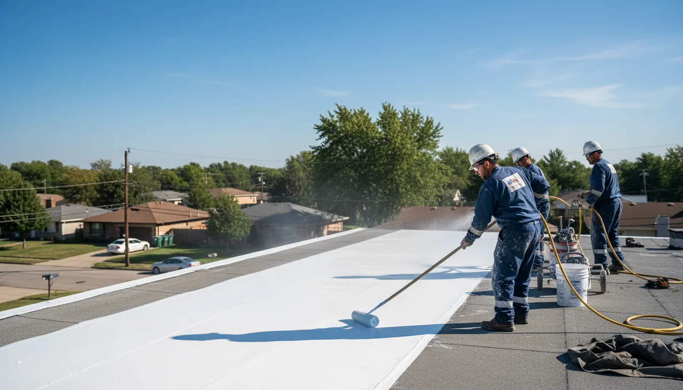 Commercial roof coating in Windyville, MO near me